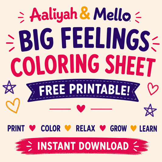 Mello's Big Feelings Coloring Sheet | FREE Printable